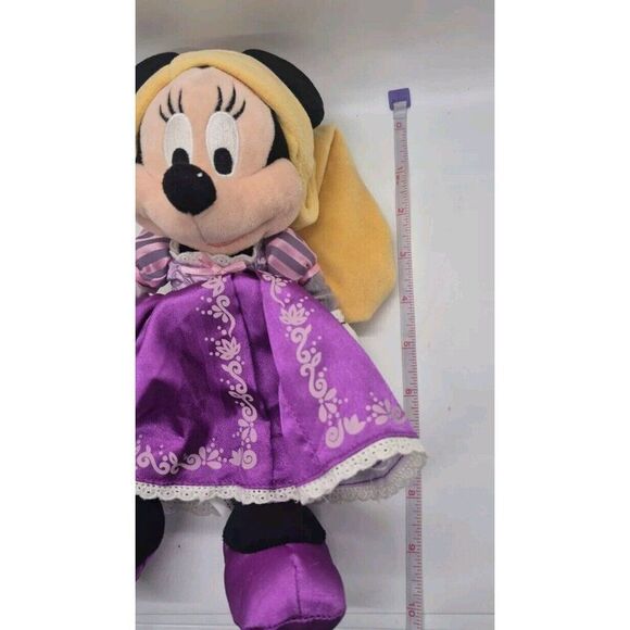 Disney Minnie Mouse Plush Tangled Rapunzel Stuffed Animal Disney Parks Exclusive - Picture 4 of 4